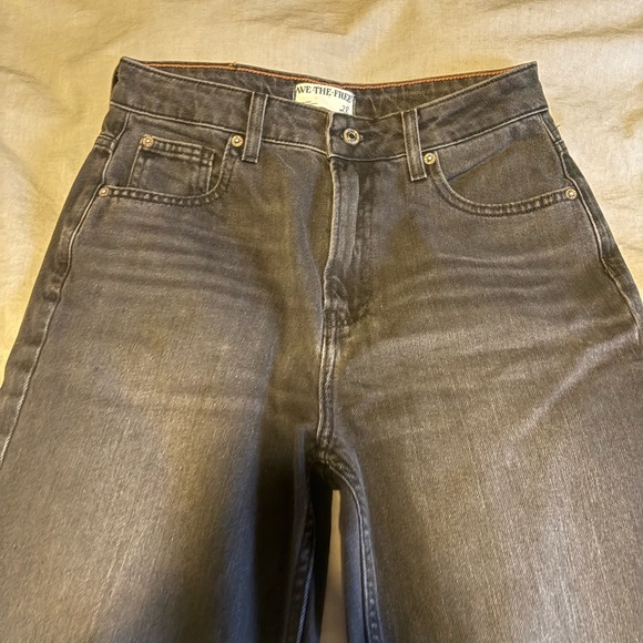 NWOT We The Free Black Straight-Leg Jeans - Picture 2 of 10